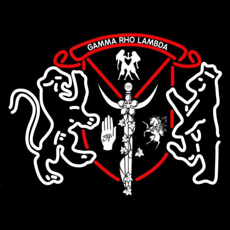 Gamma Rho Lambda Logo Neonkyltti