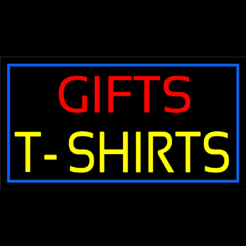 Gifts Tshirts With Blue Border Neonkyltti