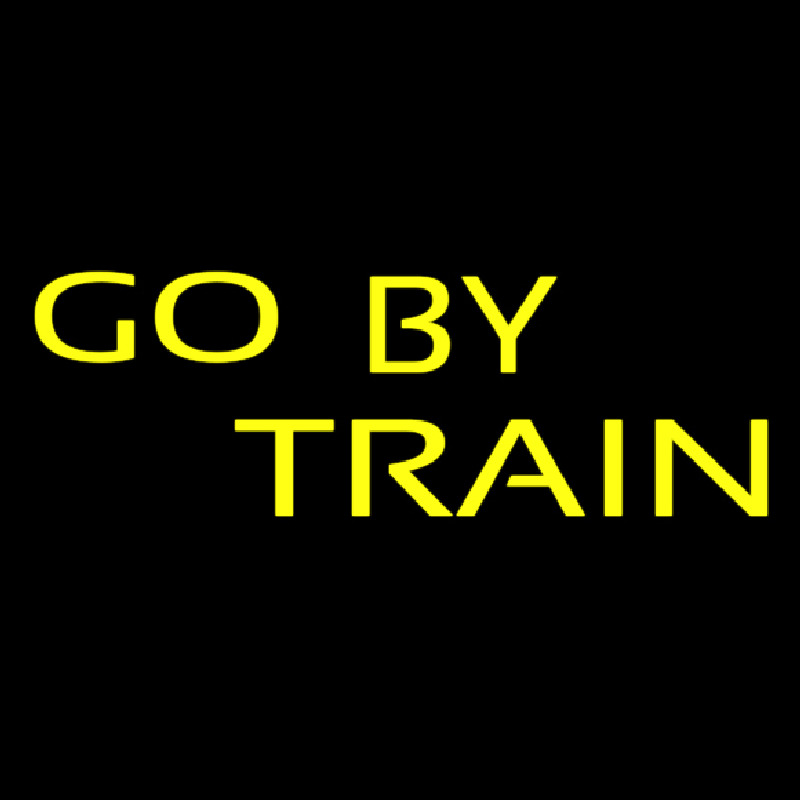 Go By Train Neonkyltti