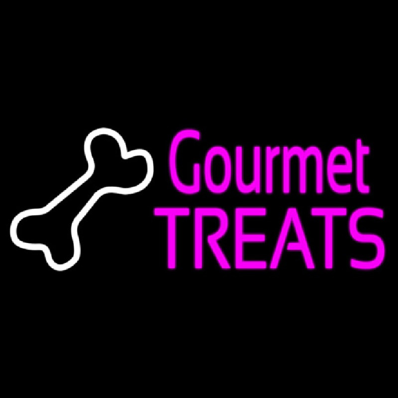 Gourmet Treats With Logo Neonkyltti