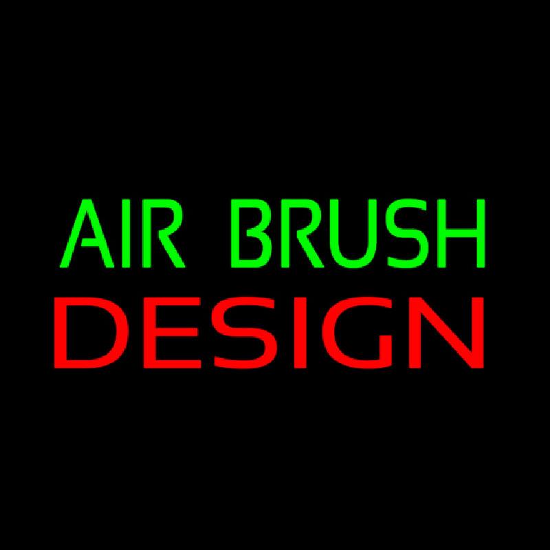 Green Air Brush Design Neonkyltti