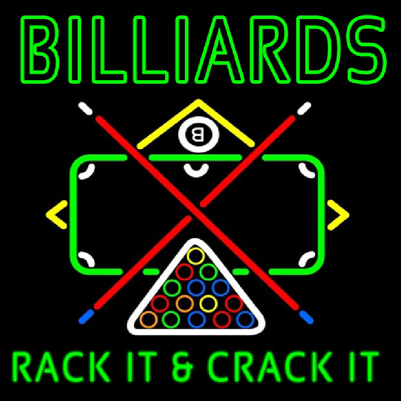 Green Billiards Rack It And Crack It Neonkyltti