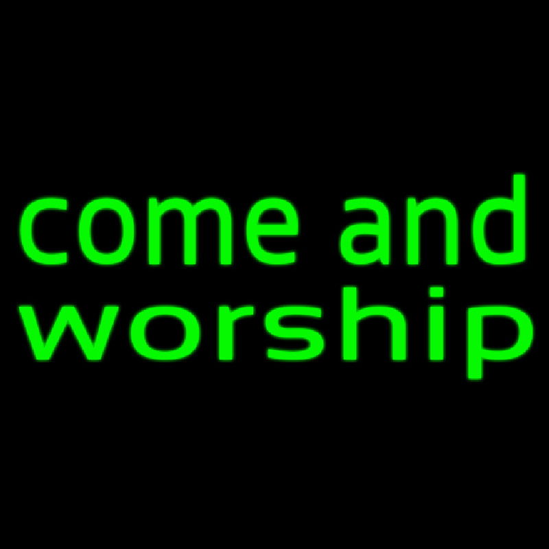 Green Come And Worship Neonkyltti