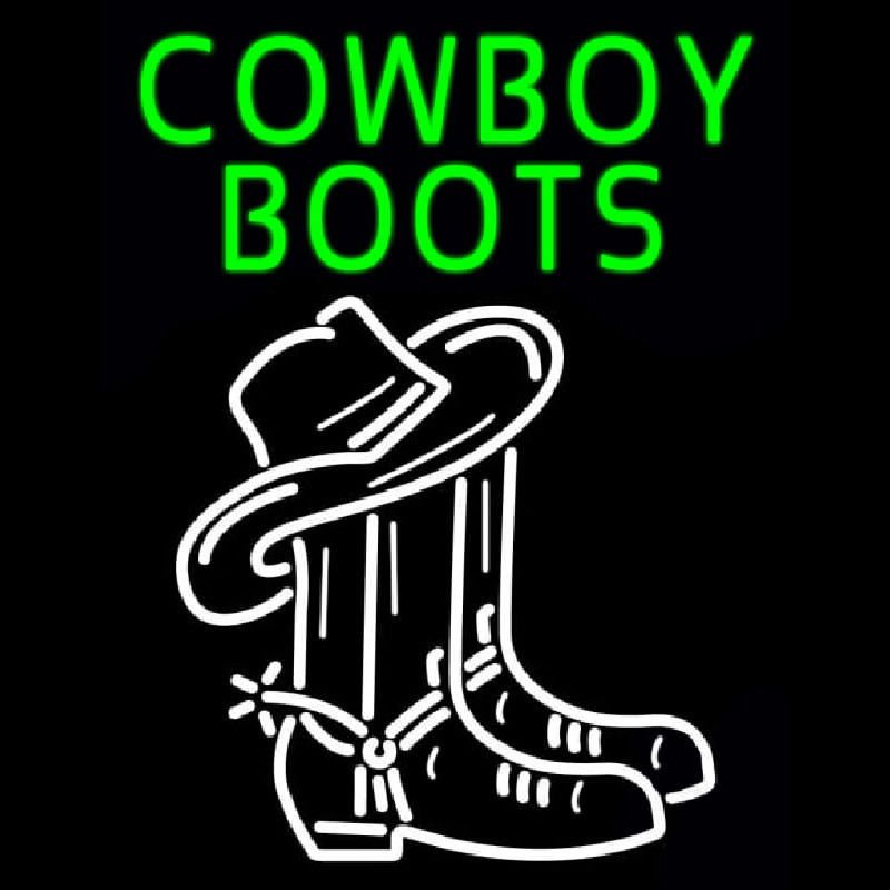 Green Cowboy Boots With Logo Neonkyltti