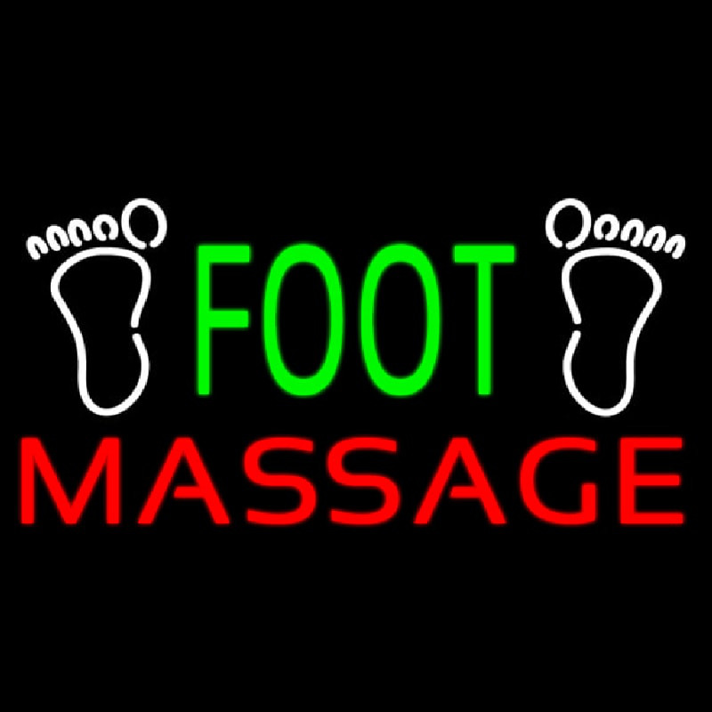 Green Foot Massage With Logo Neonkyltti