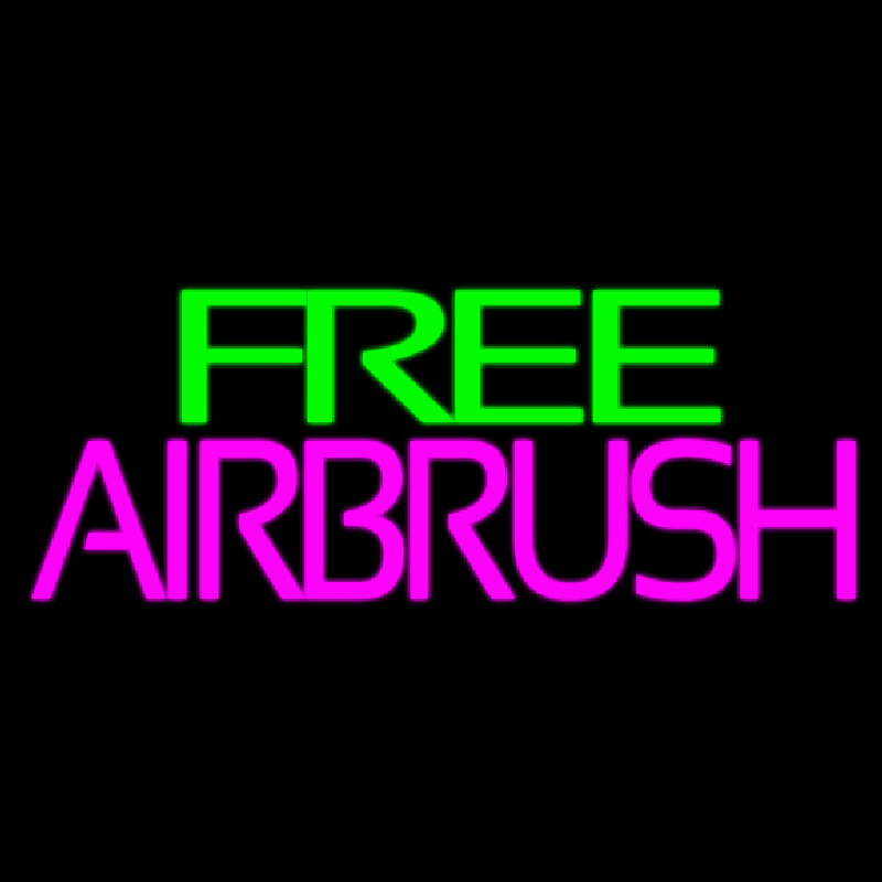 Green Free Pink Airbrush Neonkyltti