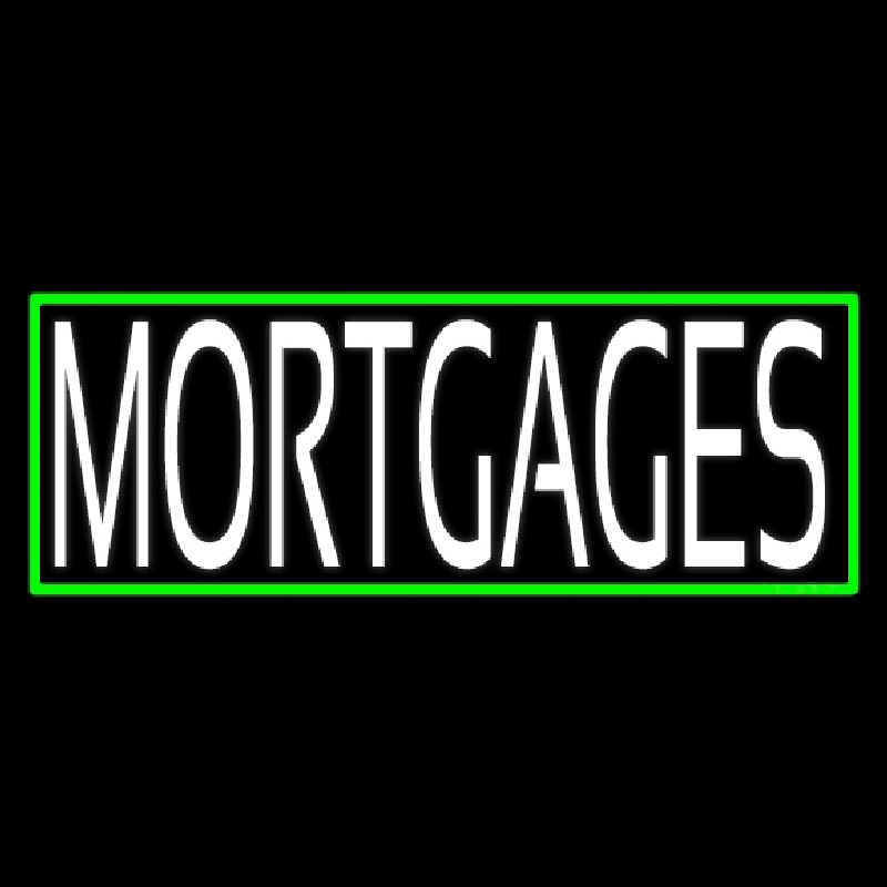 Green Mortgage With Green Border Neonkyltti