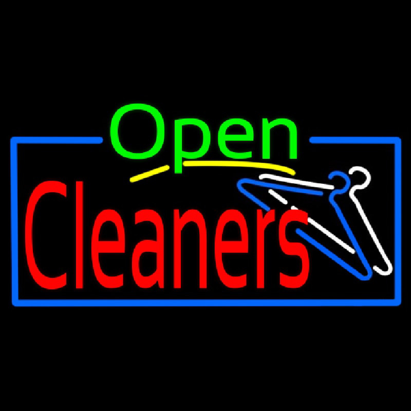 Green Open Red Cleaners Neonkyltti