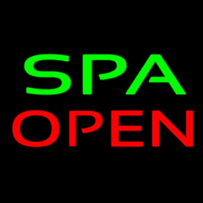 Green Spa Open Neonkyltti