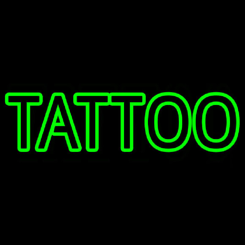 Green Tattoo Neonkyltti