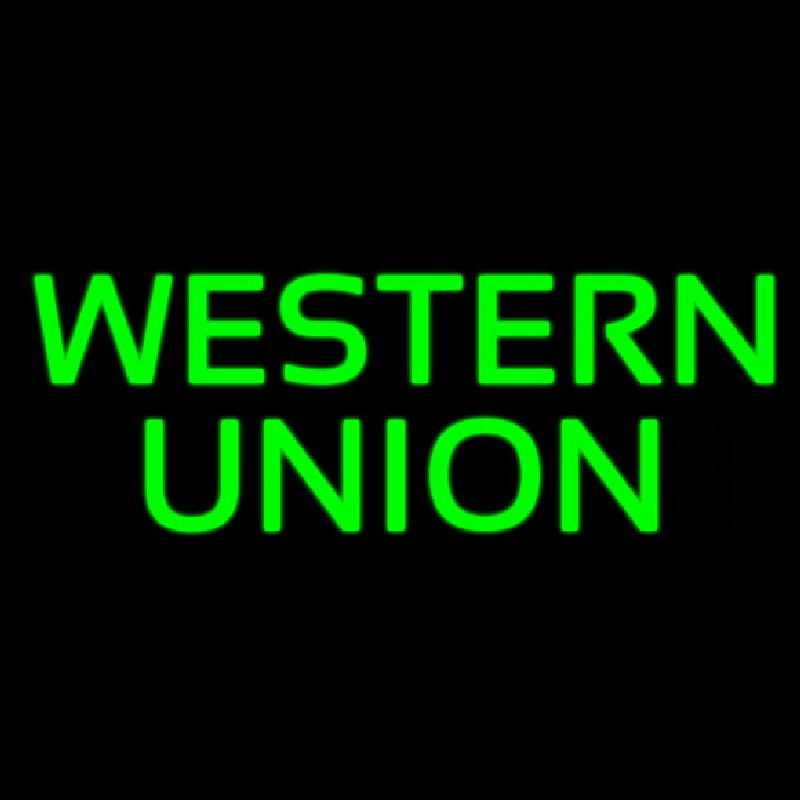 Green Western Union Neonkyltti