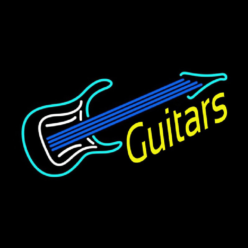 Guitar 2 Logo Neonkyltti