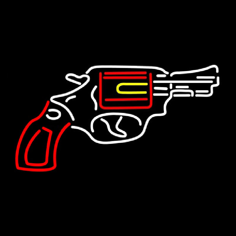 Gun Logo Neonkyltti