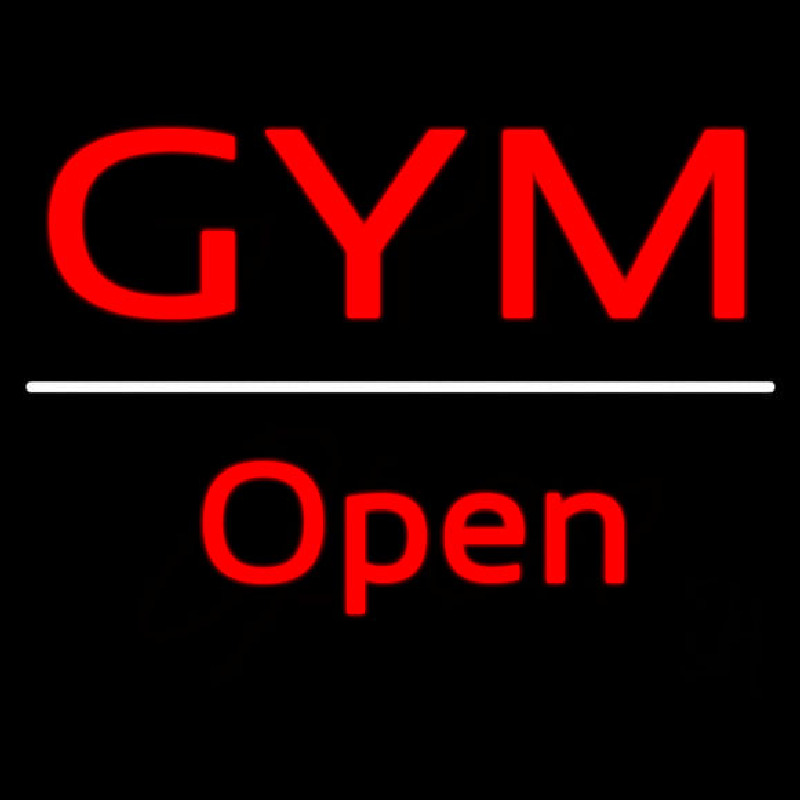 Gym Script1 Open White Line Neonkyltti