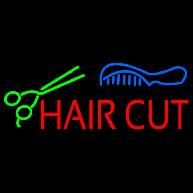 Hair Cut With Scissor And Comb Neonkyltti