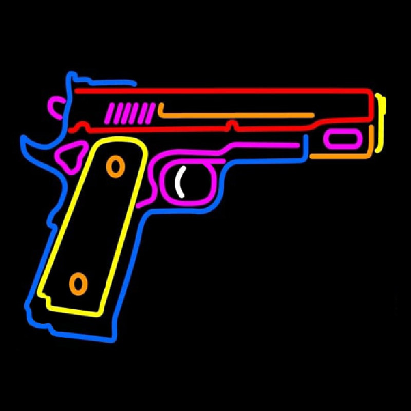 Hand Gun Neonkyltti