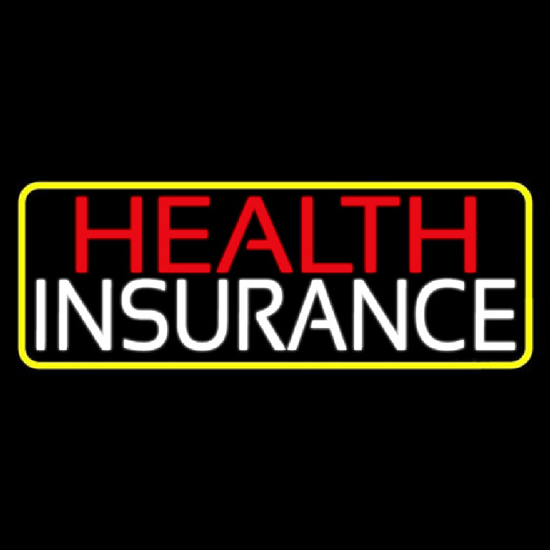 Health Insurance With Yellow Border Neonkyltti