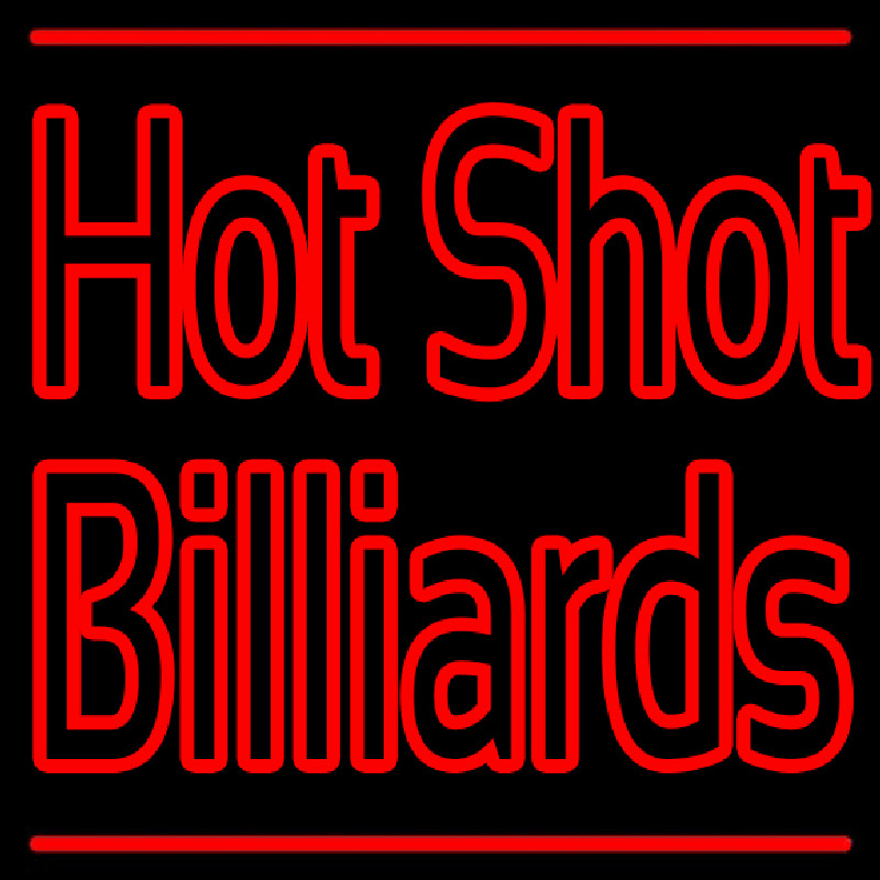 Hot Shot Billiards Neonkyltti