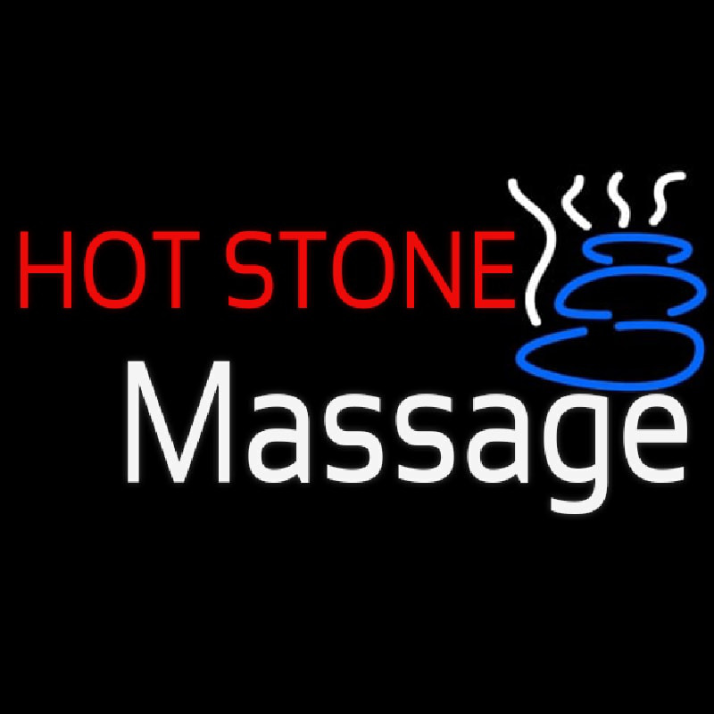 Hot Stone Massage Neonkyltti