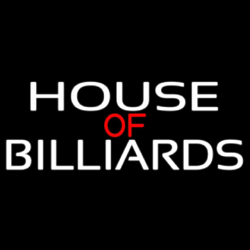 House Of Billiards 2 Neonkyltti