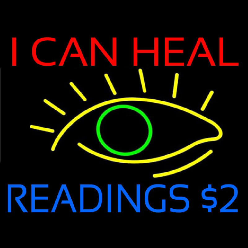 I Can Heal Readings With Eye Neonkyltti