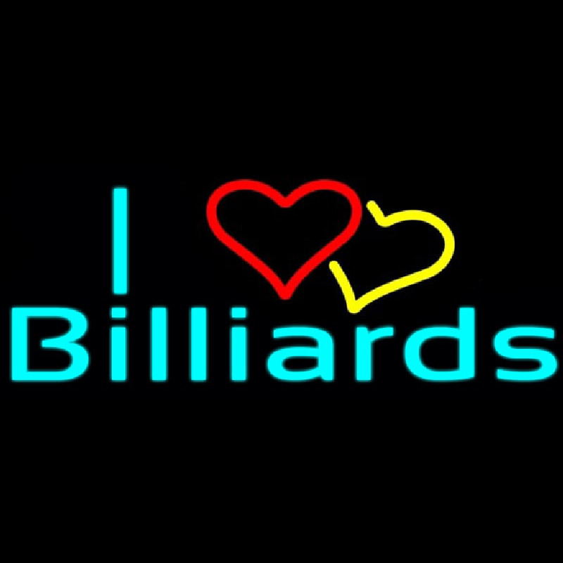 I Love Billiards 2 Neonkyltti