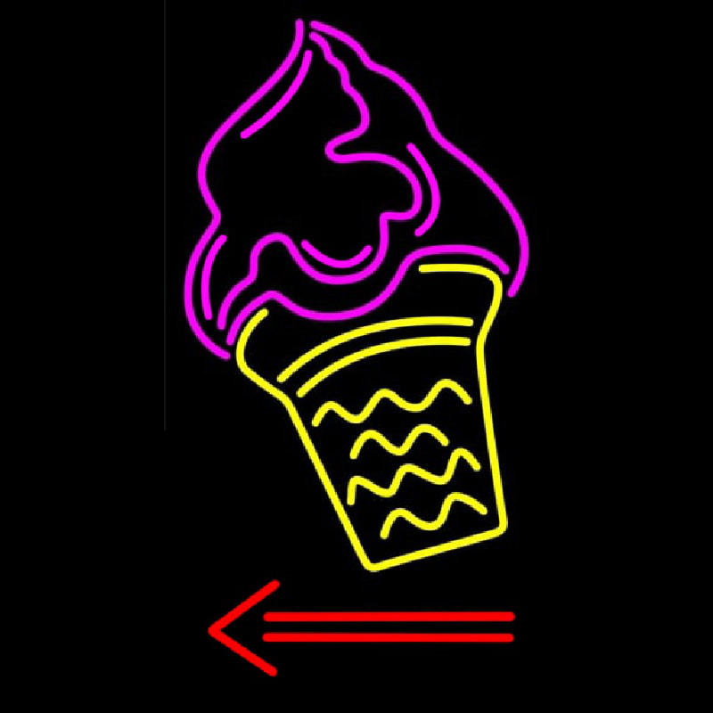 Ice Cream Cone Neonkyltti