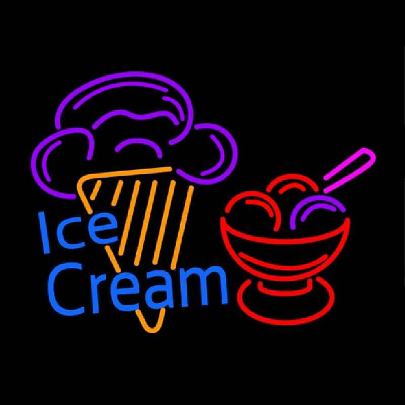 Ice Cream Logo Neonkyltti