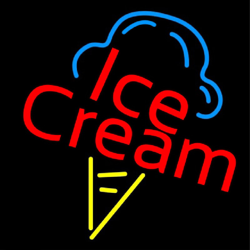 Ice Cream Logo Neonkyltti