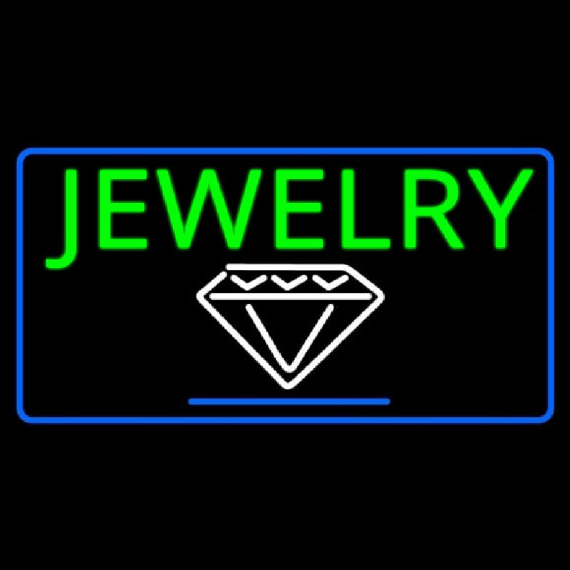 Jewelry Block Diamond Logo Neonkyltti