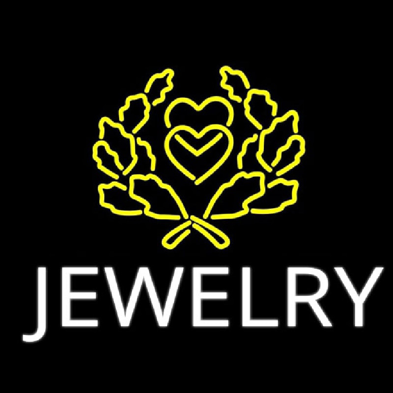 Jewelry Block Logo Neonkyltti