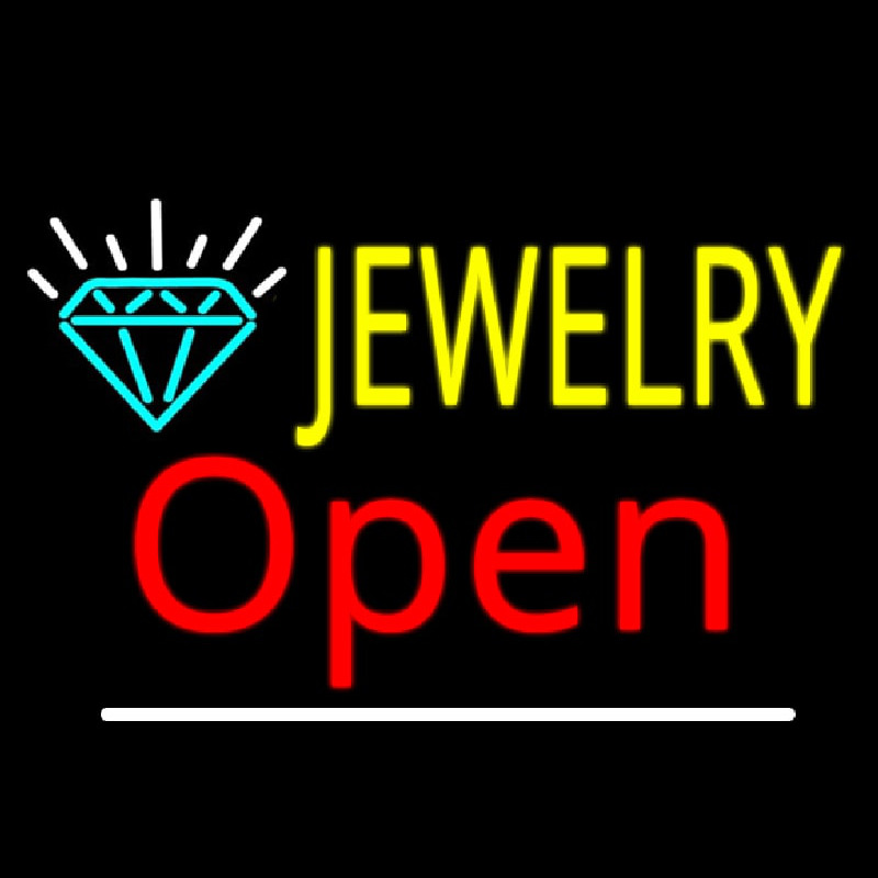 Jewelry Open Logo Neonkyltti