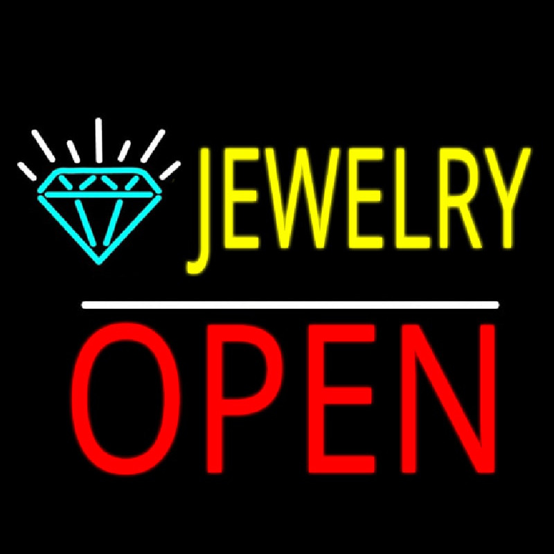 Jewelry Open White Line Neonkyltti