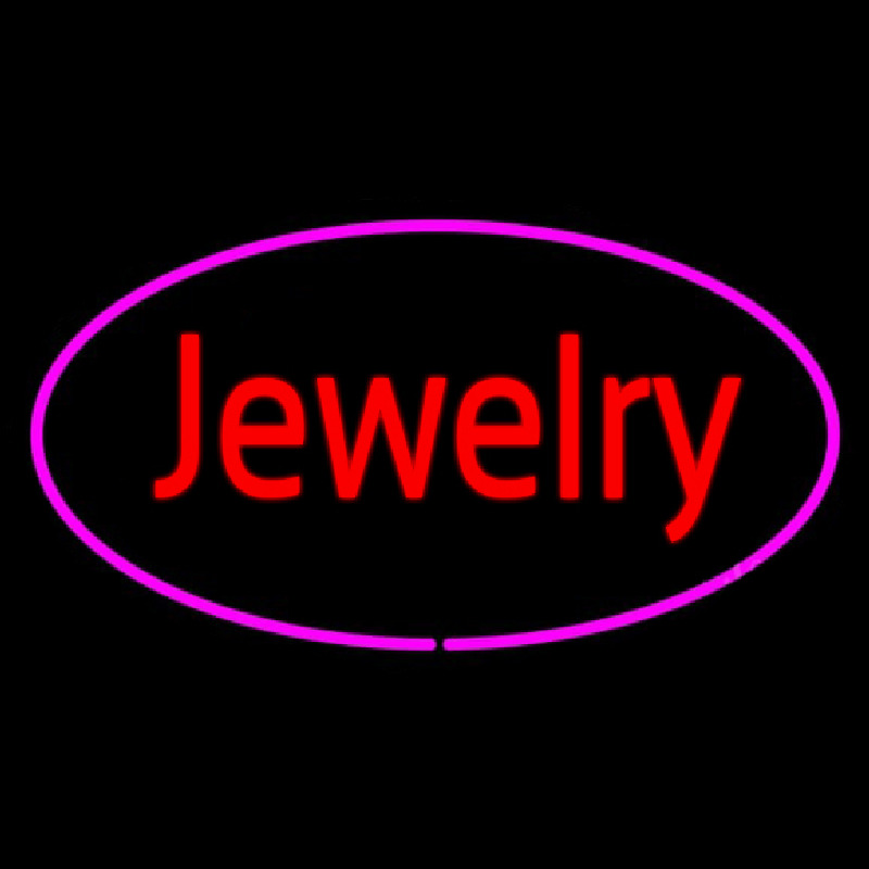 Jewelry Purple Oval Neonkyltti