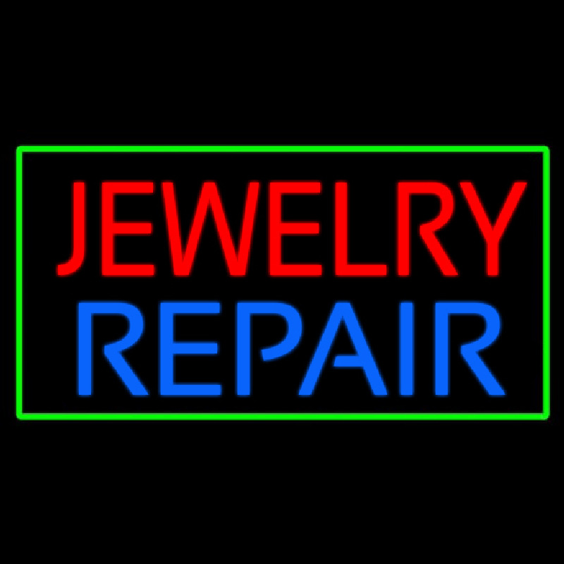 Jewelry Repair Green Rectangle Neonkyltti