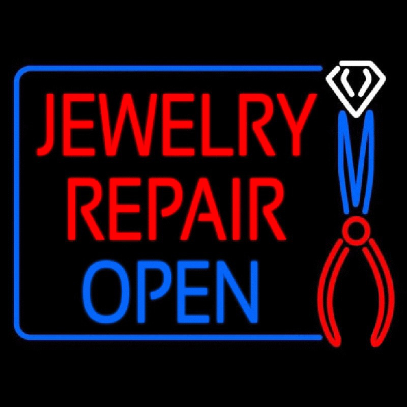 Jewelry Repair Open Block Neonkyltti