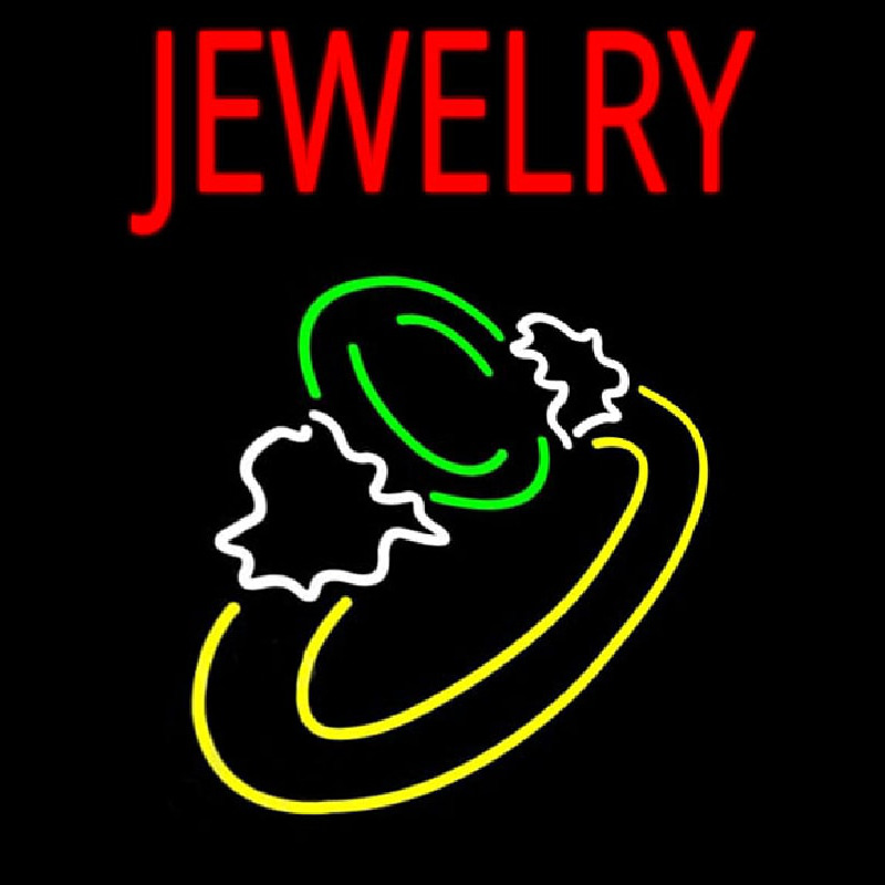 Jewelry Ring Logo Neonkyltti