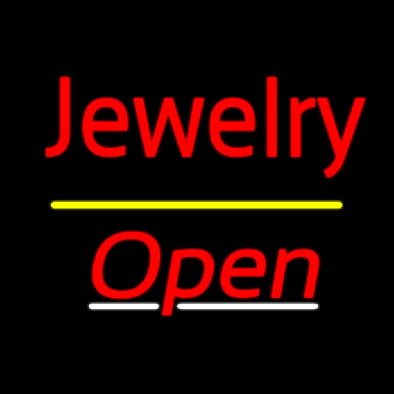 Jewelry Yellow Line Open Neonkyltti