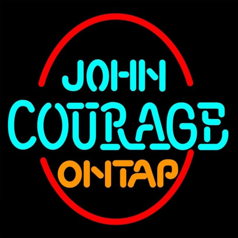 John Courage On Tap Neonkyltti