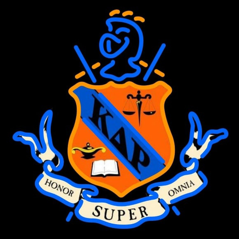 Kappa Delta Rho Chapters Logo Neonkyltti