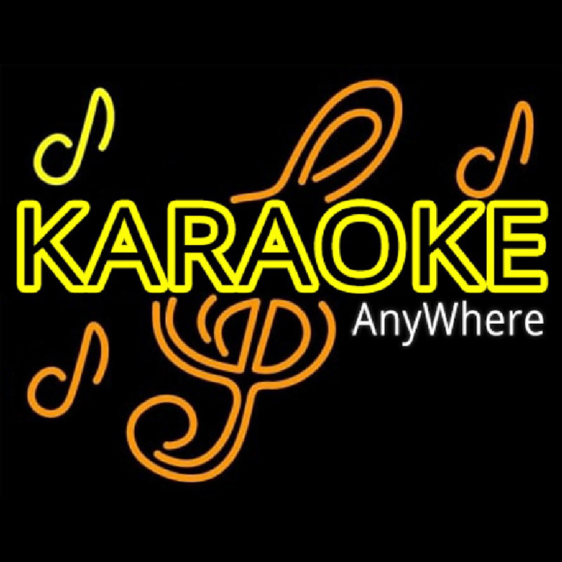 Karaoke Anywhere Neonkyltti