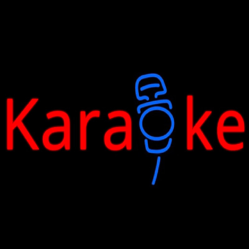 Karaoke Mike Neonkyltti