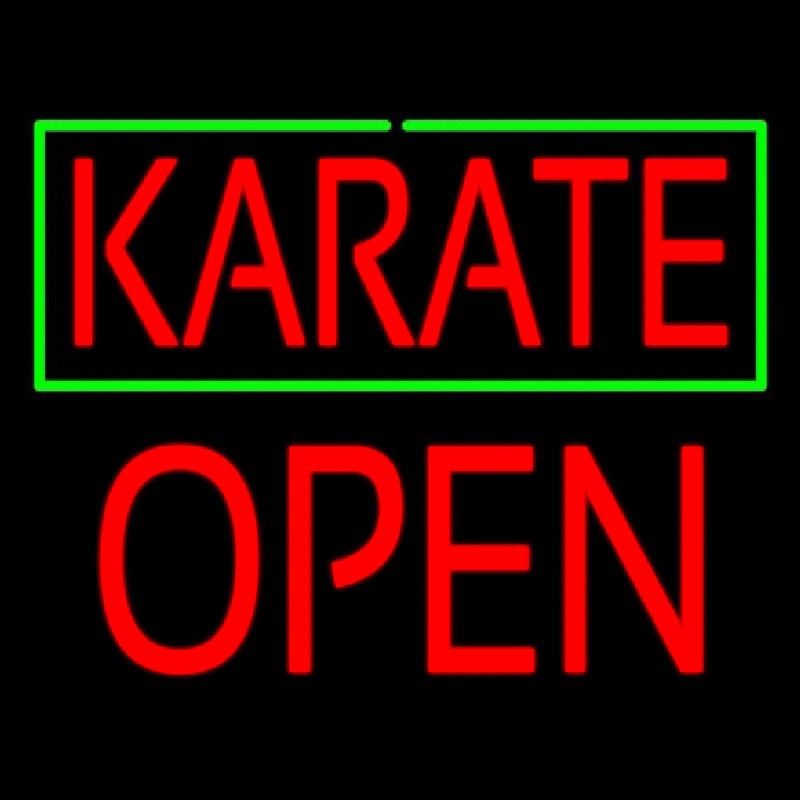 Karate Block Open Neonkyltti