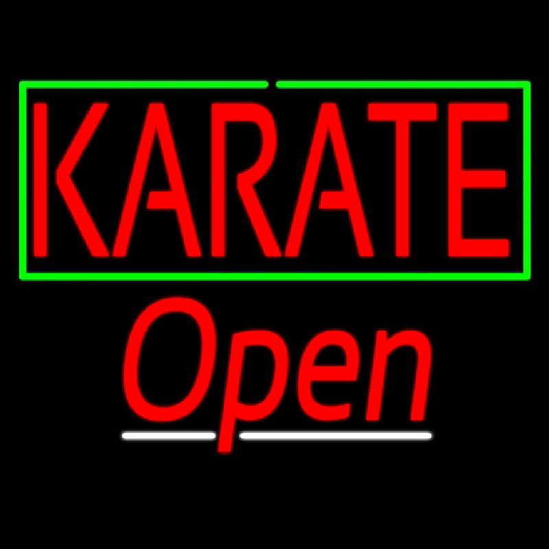 Karate Script2 Open Neonkyltti