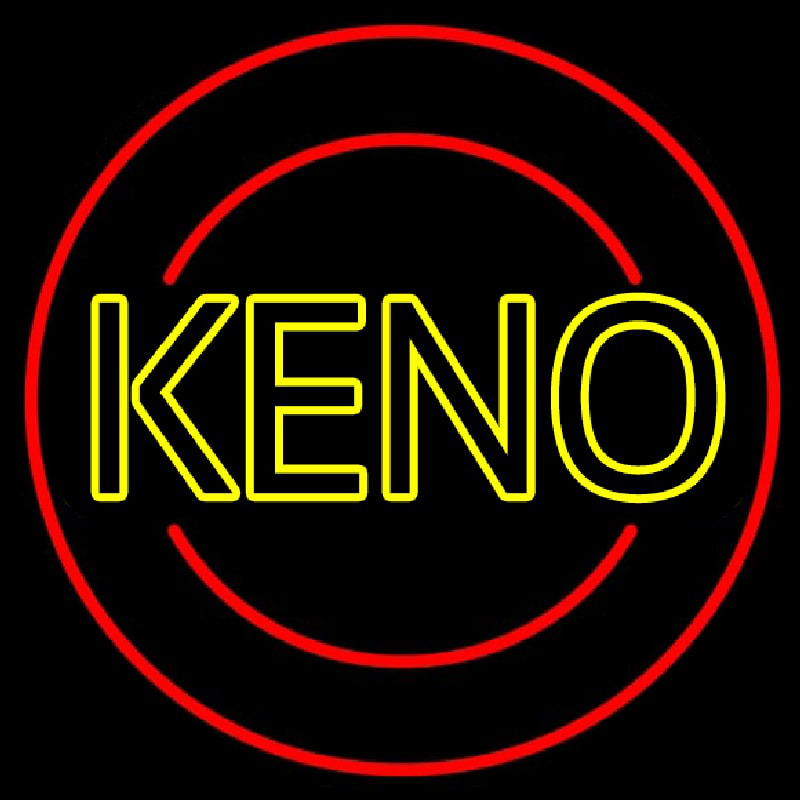 Keno With Ball 2 Neonkyltti