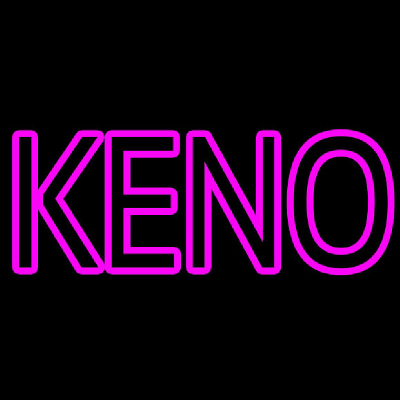 Keno With Outline Neonkyltti