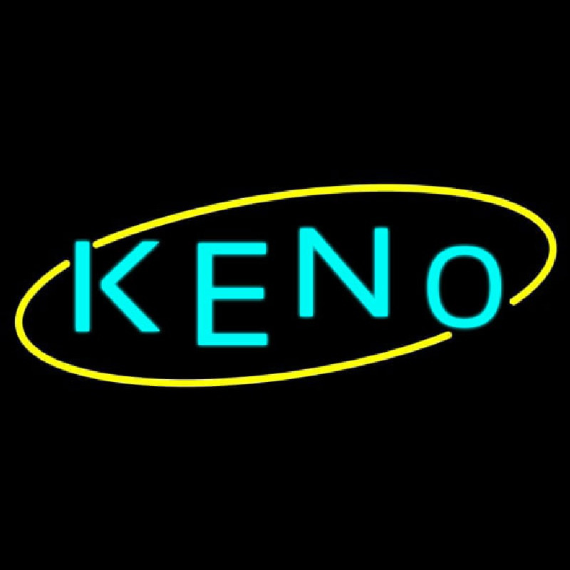 Keno With Oval 1 Neonkyltti