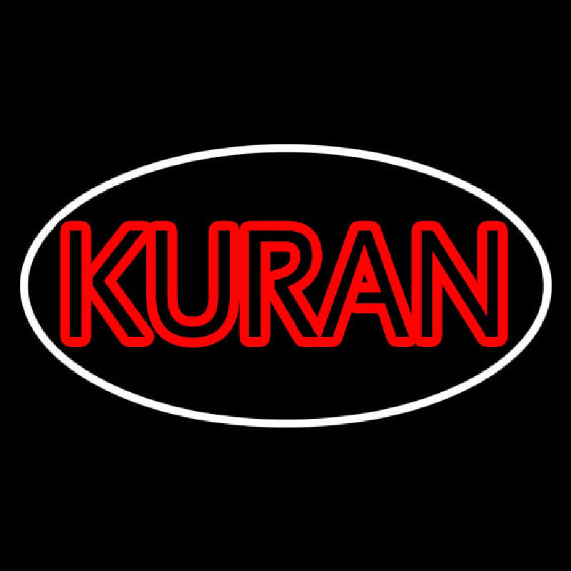 Kuran With Border Neonkyltti