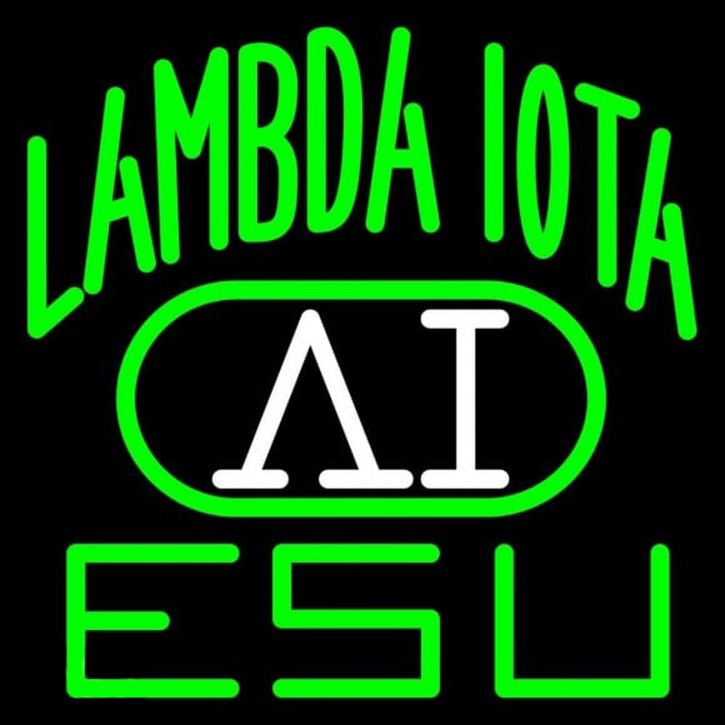 Lambda Iota Logo Neonkyltti