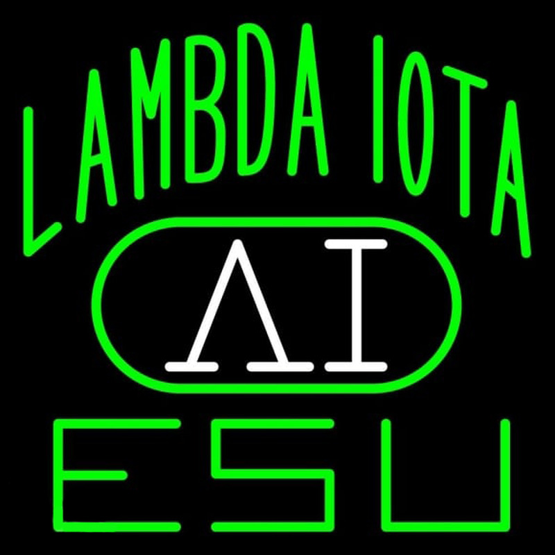 Lambda Iota Logo Neonkyltti